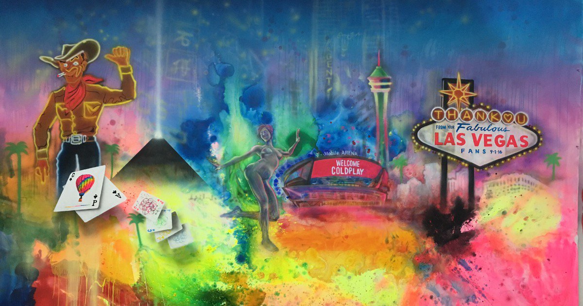 Loving this #ColdplayVegas graphic by tonight's venue, <a href="/TMobileArena/">T-Mobile Arena</a>… A