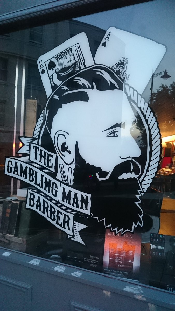 Waiting for #CarnivalGimps by awesomeness that is my <a href="/gamblingmaniw/">The Gambling Man</a> window design! *blows own trumpet* #RydeCarnival