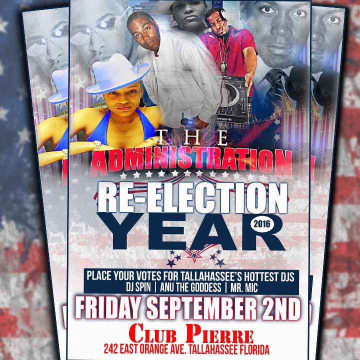 clubpierre's tweet photo. #TheAdministrationDjs will be returning to @clubpierre Friday night! Don''t miss the #turnup!
#tally #famu17 #famu16 https://t.co/yVPeyH0teX