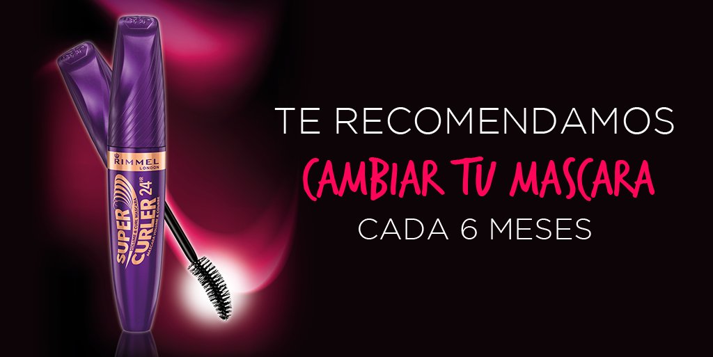 RimmelLondonMX's tweet photo. Te recomendamos cambiar tu mascara cada 6 meses. 24HR #Supercurler #RimmelLondon https://t.co/wPNdLN0GXg https://t.co/BUS1JLjFrq