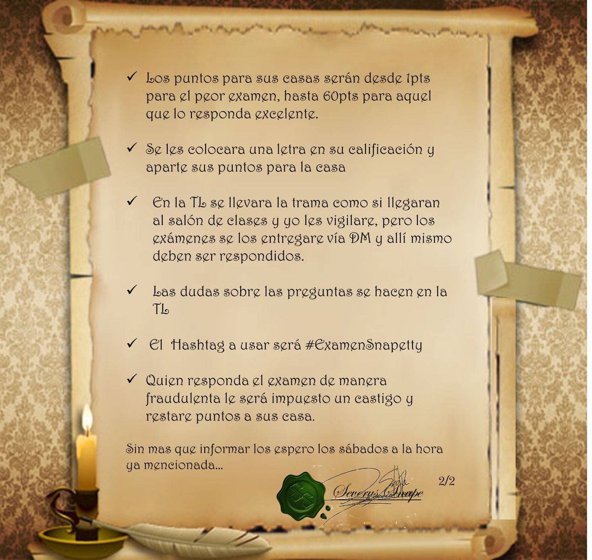gentleloft's tweet image. -Tablón de Anuncios- 
Clases y examen los sabados a las 17 Hrs.España
Lean con detenimiento los pergaminos.
