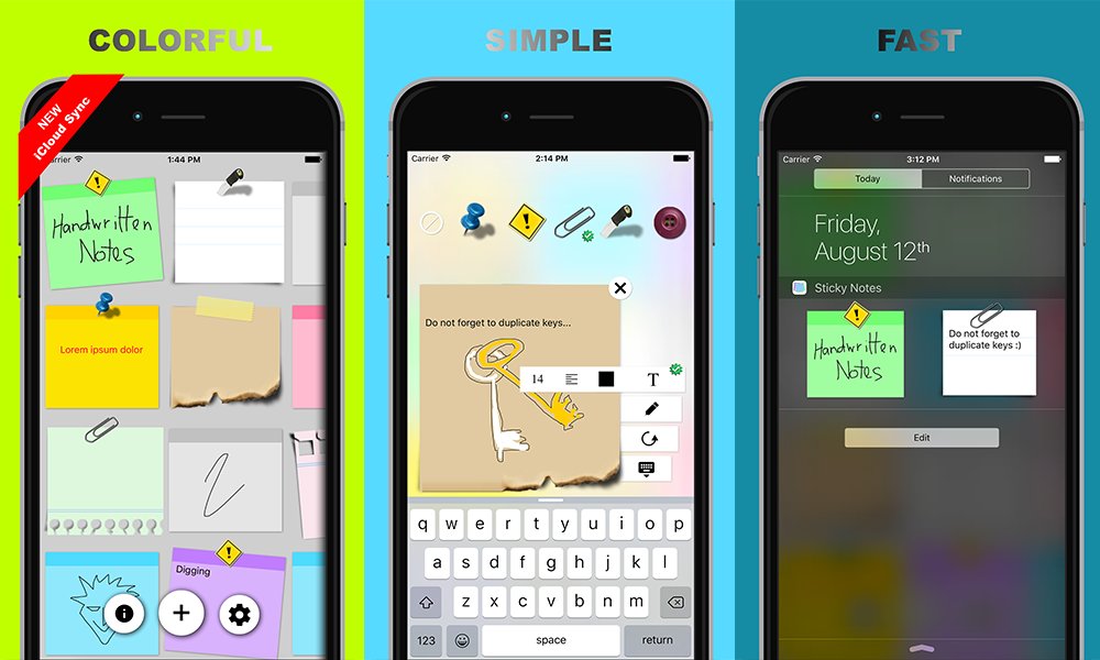 SYMCoding's tweet photo. A new iOS version of Sticky Notes!
iCloud sync is available in the extensions store.
https://t.co/HlqmOkDIGh https://t.co/JU6JXLDpqk