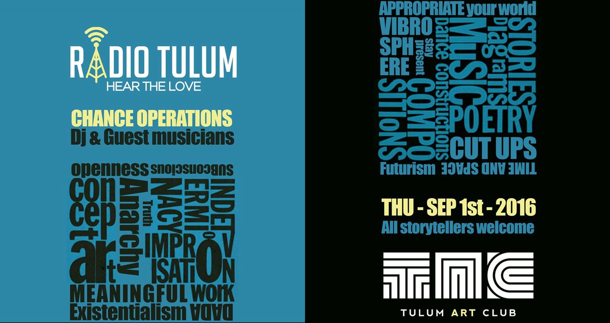 ericelement's tweet photo. Excited for the show tonight! @TulumArtClub #chanceoperation #livemusic #tulum #partytime https://t.co/4sSKSxgs53 https://t.co/QiLfyAruZ0