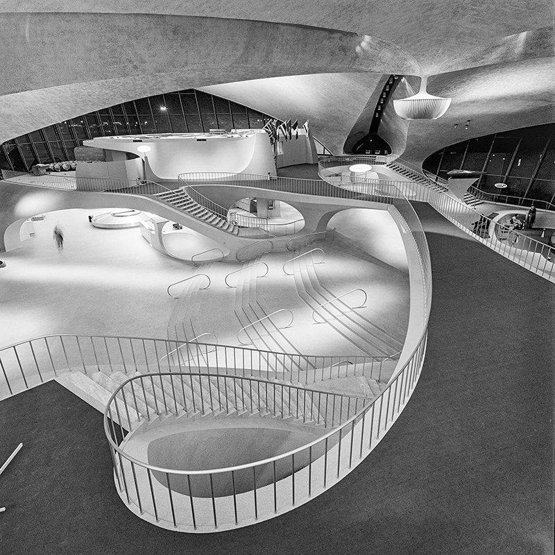 NotableHistory's tweet photo. TWA Terminal Interior NY - Idlewilde 1962 https://t.co/6Qb9665pwQ
