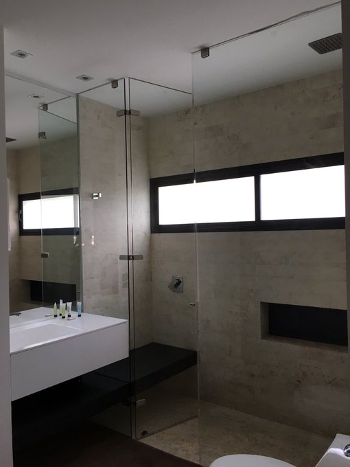 New home shower is so dope I see some video filming here already lol 💕 https://t.co/LPWCPK3x9L