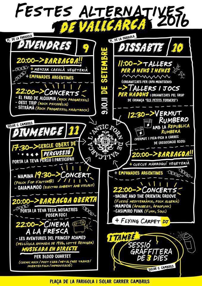 ¡Adiós agosto! Sábado 10 de septiembre fiesta gorda en alternativas de Vallcarca con <a href="/MamponBcn/">Mampön Collective</a> y <a href="/YacineOrientalG/">YacineOrientalGroove</a>