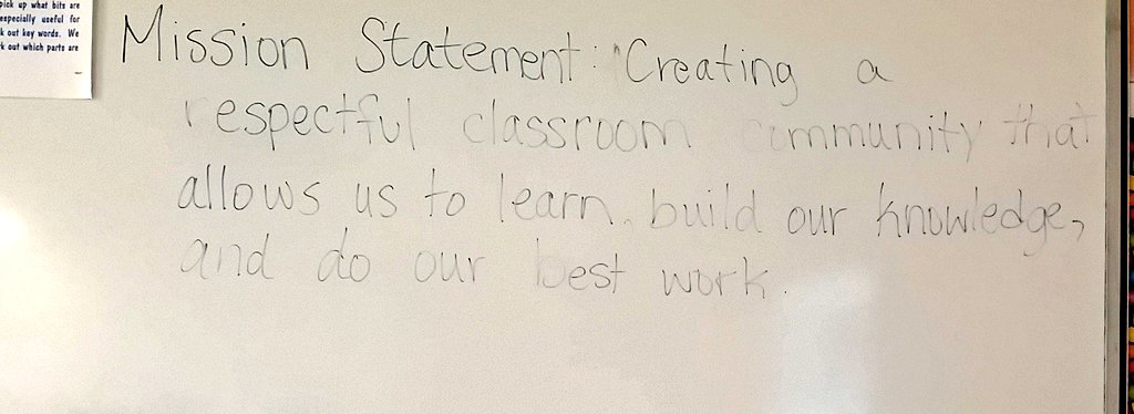 KailynSmith_Ed's tweet photo. Grade 9s came up with their #MissionStatement for the year #SunWest https://t.co/L72aamMRYd