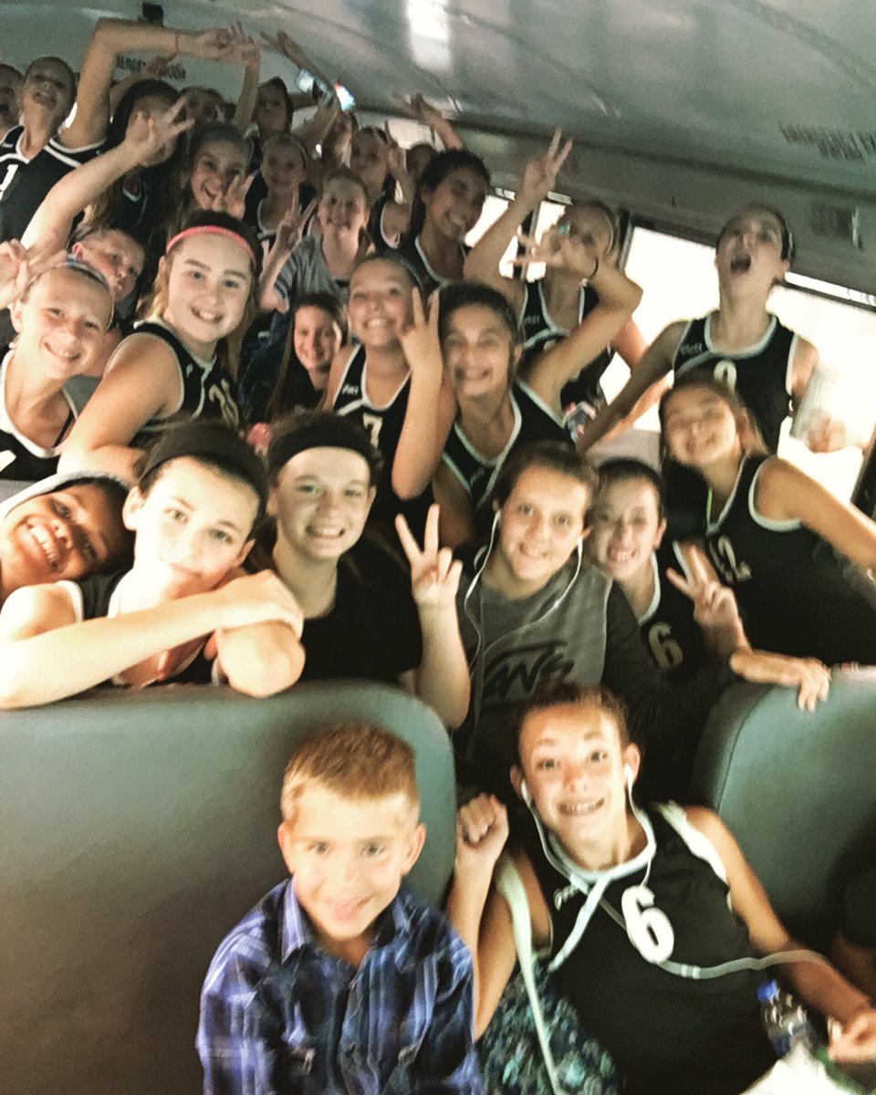 7th Grade Volleyball teams headed to WSMS for our first game! #goladybulldogs