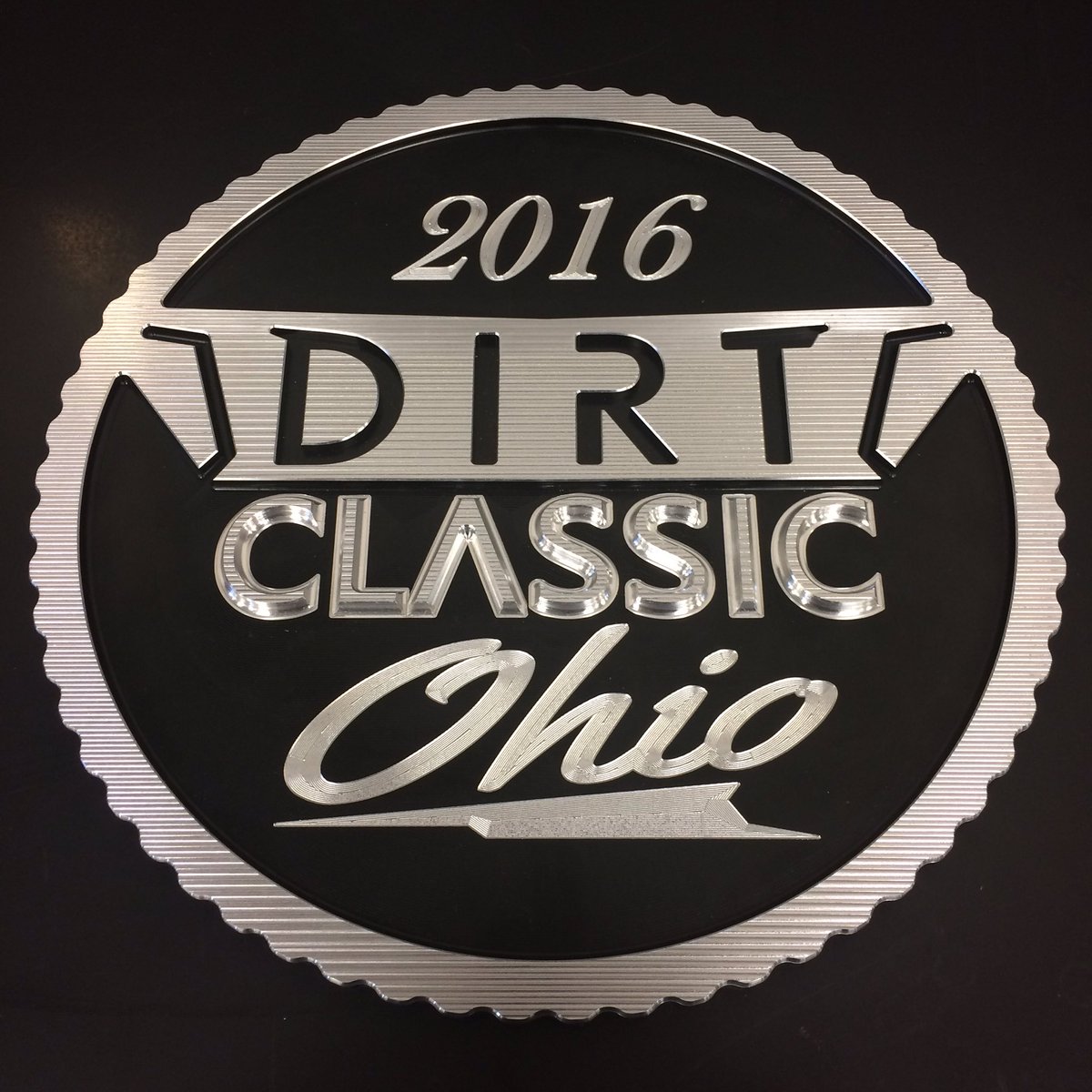 Thanks to @SWEETMFG1 for the awesome Dirt Classic Ohio trophy. Who's taking it and the 10k home Saturday night?