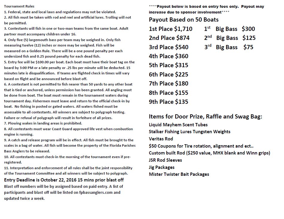 Registration opens next week.  Sponsors needed for raffle, door prize and bag fillers.  Contact pengerran@yahoo.com