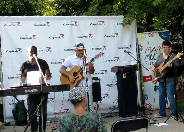 The music has just started for tonight's free jazz concert in Washington Square Park. <a href="/XWASPAC/">WashingtonSquarePAC</a> #chicagojazz
