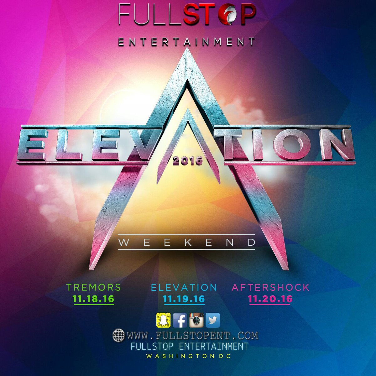 ShaunLMurphy's tweet photo. #ELEVATIONWKEND2016 is COMING!! SAVE THE DATES!!
NOV 18 - 20! Visit website https://t.co/dphla7cRJv #FULLSTOPENT https://t.co/aB88asImbF