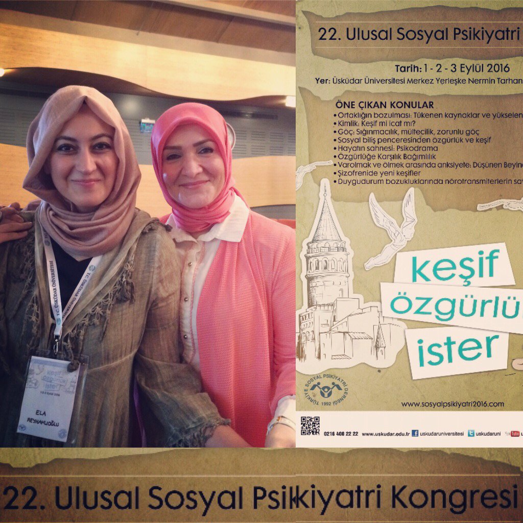 Sosyal Psikiyatri Kongresindeyiz🇹🇷                    "Keşif Özgürlük   İster" 📚✍🏹.         <a href="/gbakademisi/">GençBeyinlerAkademi</a> <a href="/uskudaruni/">Üsküdar Üniversitesi</a>