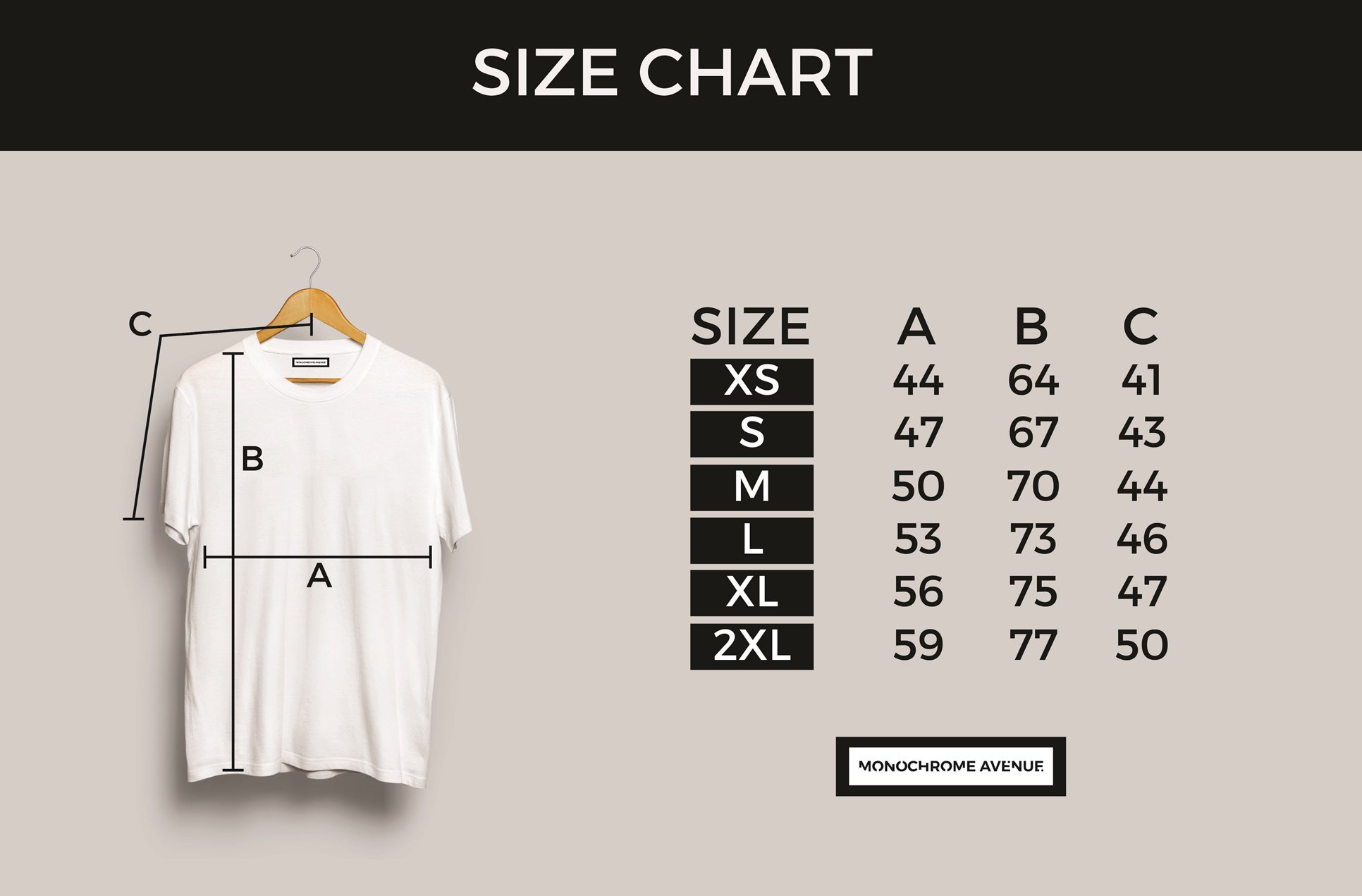Avenue Clothing Size Chart