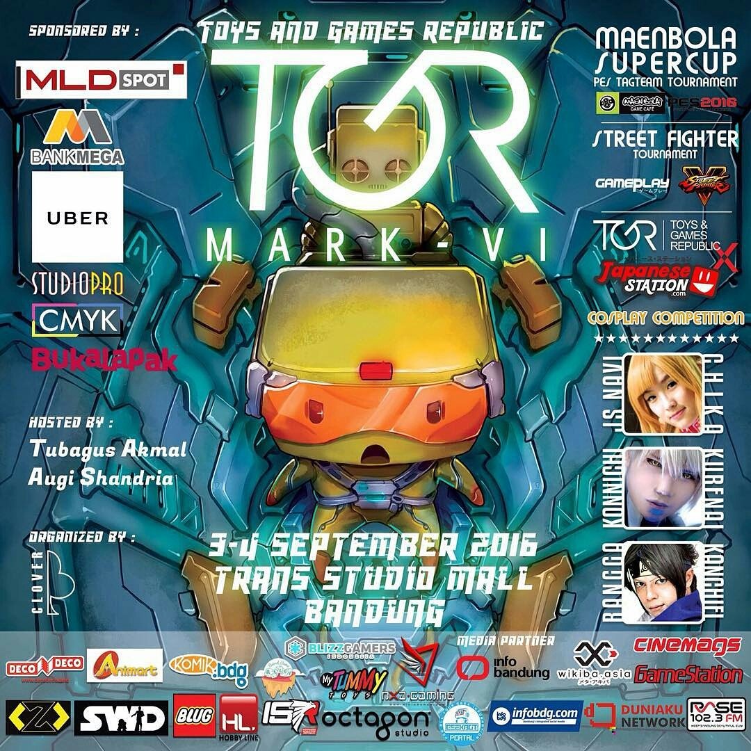 SWDBDG's tweet image. Merapat yuk di #TGR6 BESOK di Trans Studio Mall Bandung, bakal ada SWDBDG mini exhibition di sana lho @toysrepublic