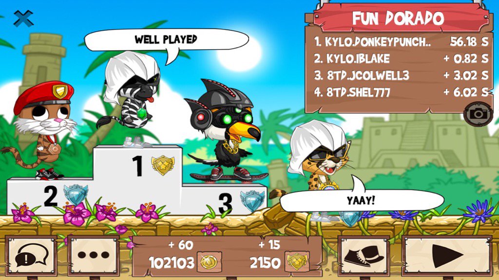donkeypuncher_1's tweet photo. Want to catch an L? #funrun2 #IBLAKE #JColwell3 #shel777 https://t.co/4S5WaUEQca