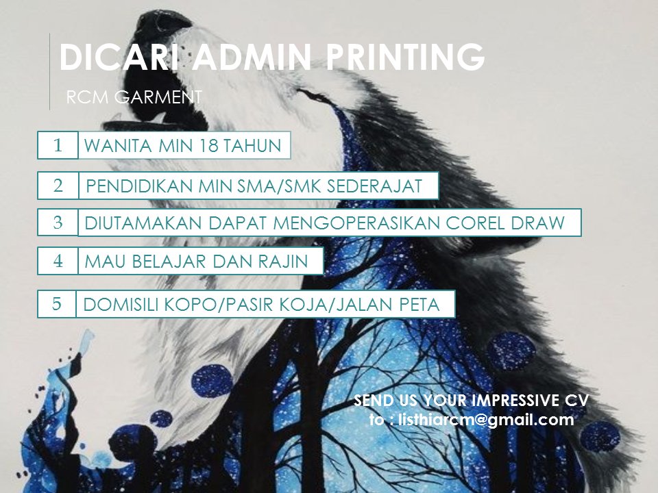 <a href="/rcmgarmen/">RCM_garment</a> mencari Admin Printing <a href="/LokerBdg/">Lowongan Kerja Bdg</a> @LokerDir
