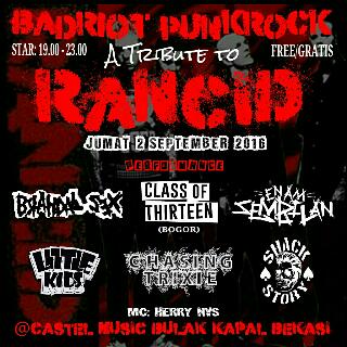 To night ! A tribute to "RANCID" at castel cafe bulak kapal bekasi #EnsemDay #LetsGoo \m/