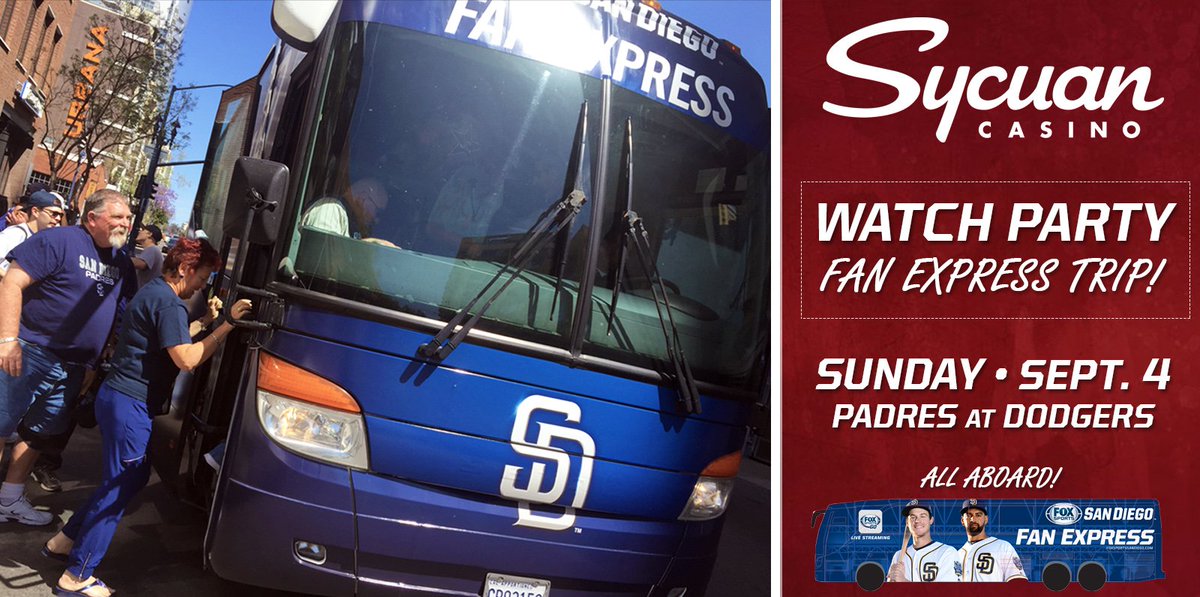Few spots left for our #SycuanWatchParty! RT for the chance to WIN a trip on the #FanExpress to <a href="/SycuanCasino/">Sycuan Casino Resort 🎰</a> (21+)