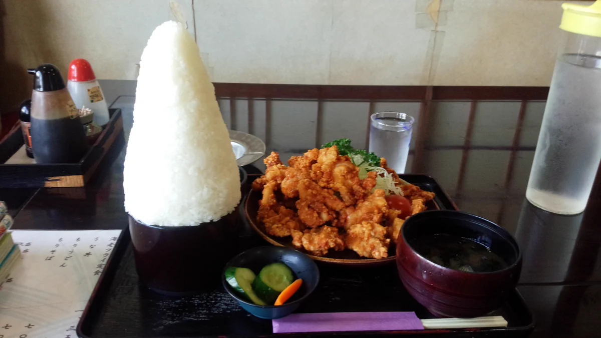 とある定食屋で「ご飯大盛りで！」と頼んだら、とんでもないのが出てきたwww