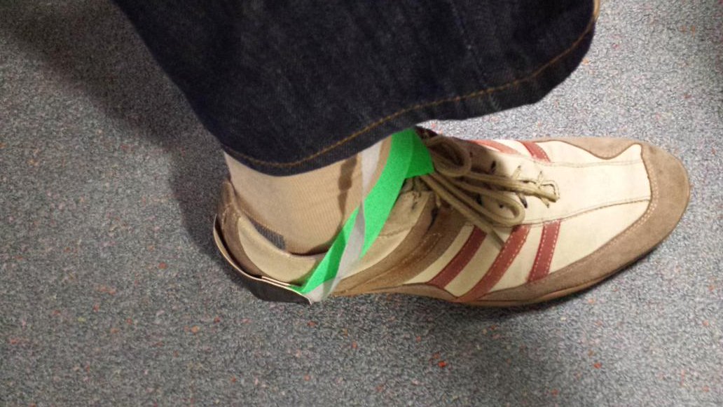 Anti-static straps for your shoes. All the cool kids have them 😉#manufacturingchic