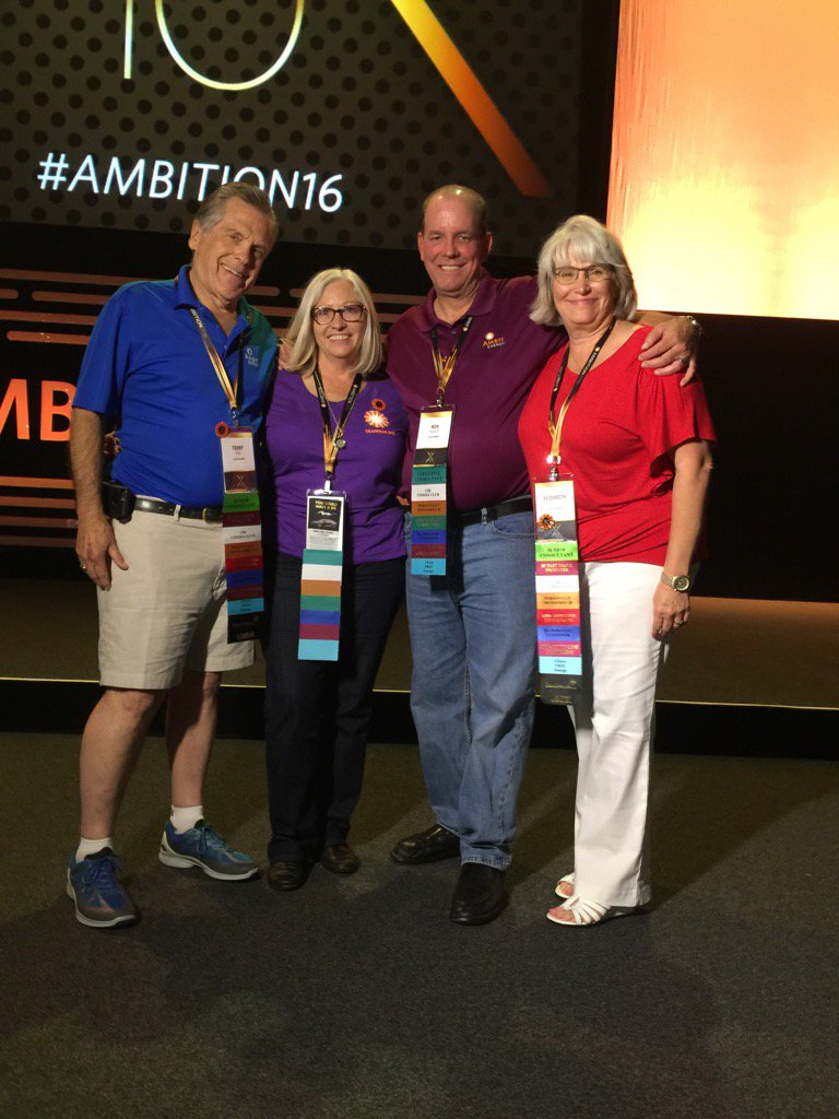 LizH_Ambit's tweet photo. Brand new EC Barbara and Ron Francies - Congrats from all of your California Ambit friends!! #AMBITION16! https://t.co/cQF8nNx9ii