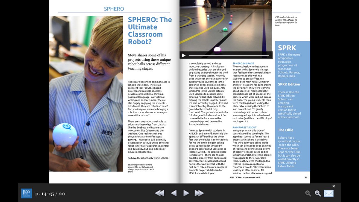 JESSDigitalUAE's tweet photo. Great feedback on Issue 1 of the #JESSDigital staff magazine. Features @Seesaw @classcraftgame @OneNoteEDU + more https://t.co/LmvSnY5bbO