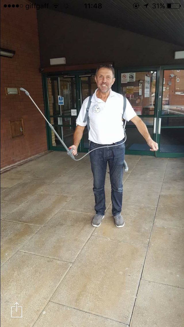 Our centre manager Alan Bell is taking on a new job role as a weed buster 🍃