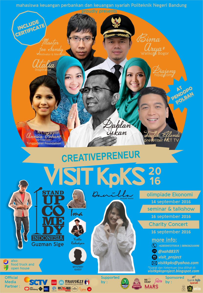 VISIT KPKS 2016-CREATIVEPRENEUR
Think Limitless!
IG: <a href="/visit_project/">Olivia Rosaline🐱️</a>
Twitter: @Visitkpks
Line: @xah8837i