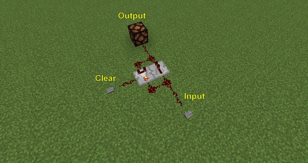 Pumpkin Spice Dragon Figured Out A Significantly More Compact Memory Cell Design In Minecraft Does This Circuit Have An Official Name
