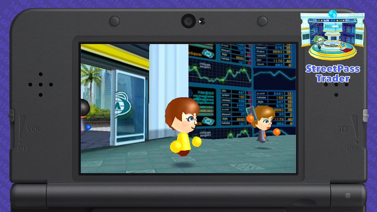Anchel's tweet photo. Nintendo has made a free Streetpass game about trading stocks and it's awesomely addictive! https://t.co/EiX4Mqfiqa