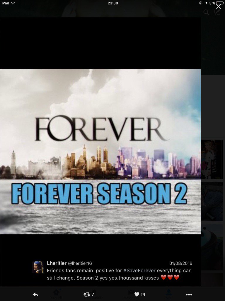 lheritier16's tweet photo. @warnerbrostv @TheCW @cwseed #SaveForever #Forever2CW amis fans notre détermination est une force. Continuons combat https://t.co/1rw9wQtjnK