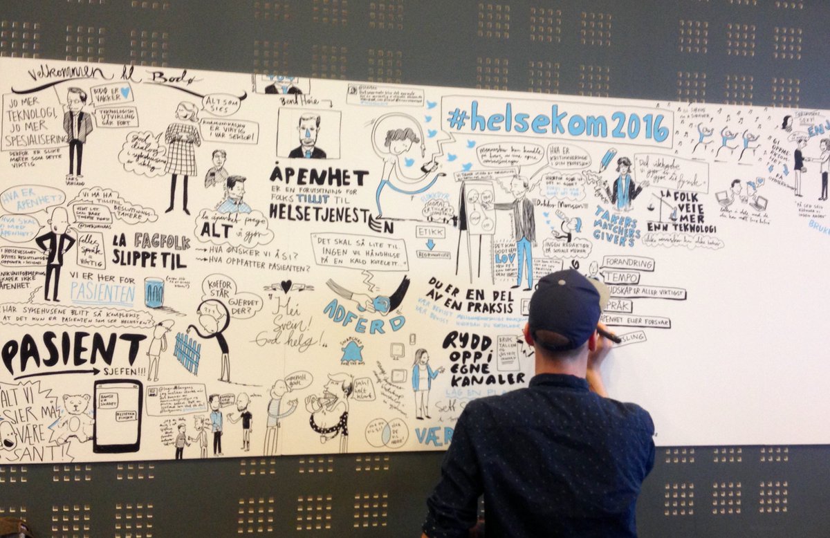 Mange måter å lage referat på. Ståle Gerhardsen har laget det beste jeg har sett hittil! #helsekom2016