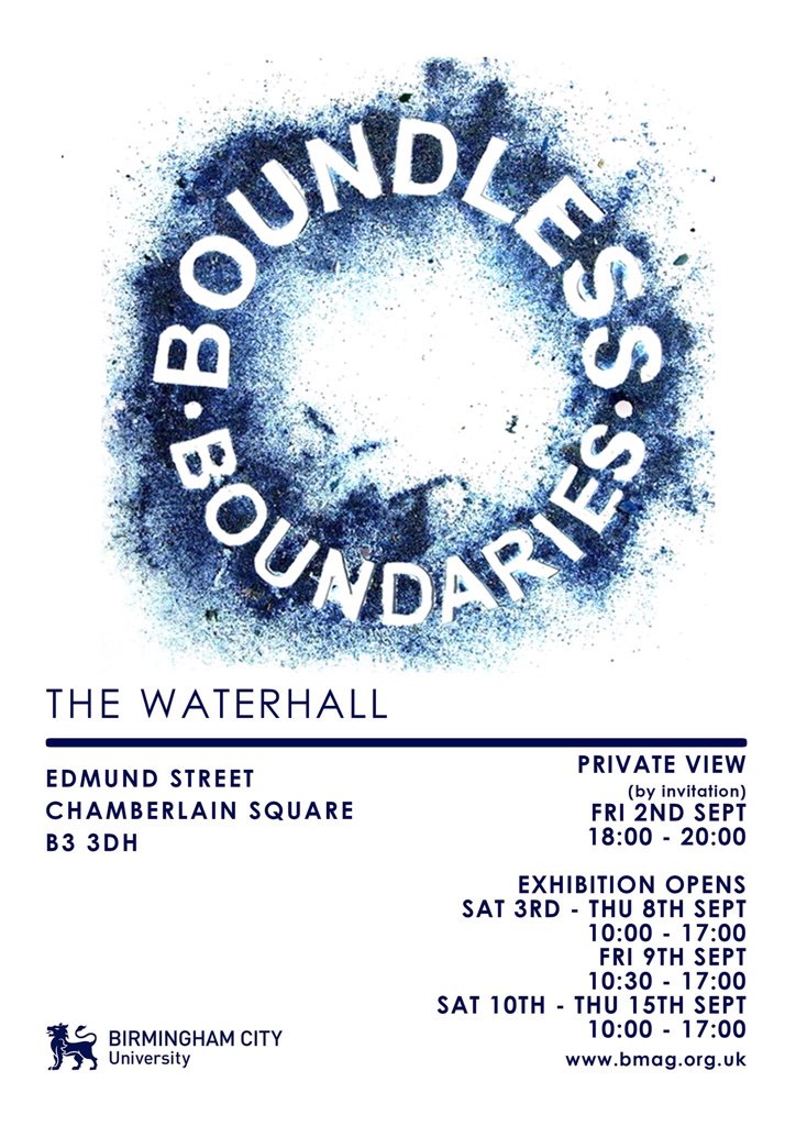 Tonight #boundlessboundaries  @Boundless2016 #thewaterhall @BM_AG alongside #strangeattractions @margaretstreet