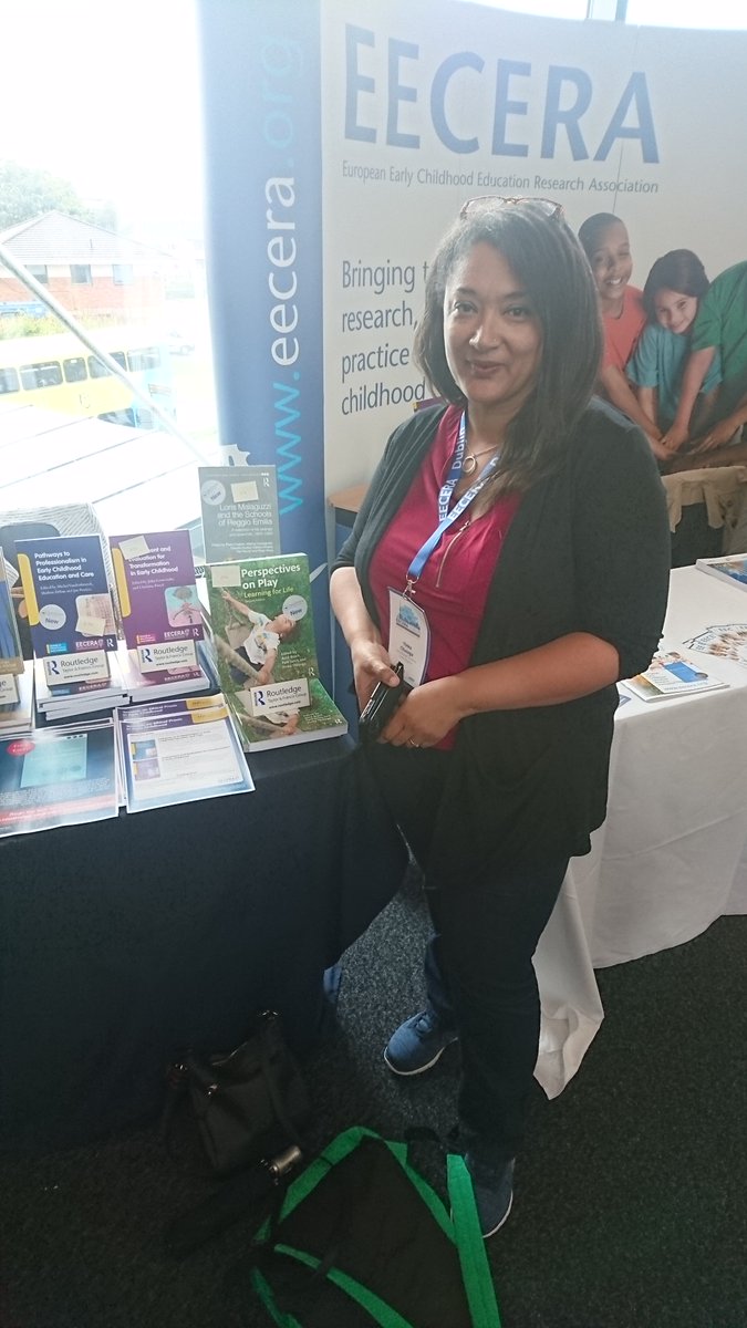RoutledgeEd's tweet image. @YinkaOlusoga , author of Perspectives on Play visiting our #EECERA2016 stand. Find out more ow.ly/Tfeq303PeYj