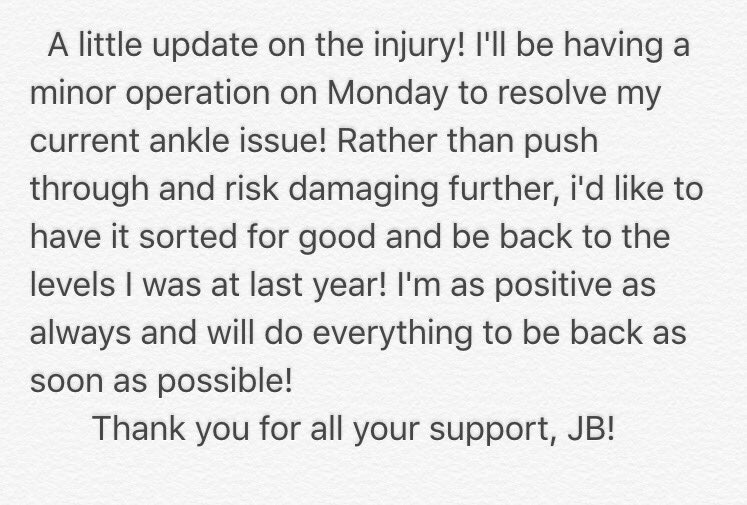 Jack Butland On Twitter Injury Update