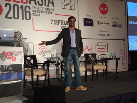 MarketingEds's tweet photo. Lastly, we have @B2Bento, GetIT Comms on creating an account-centric mindset with ABM #B2BASIA https://t.co/3MBjhFbp19