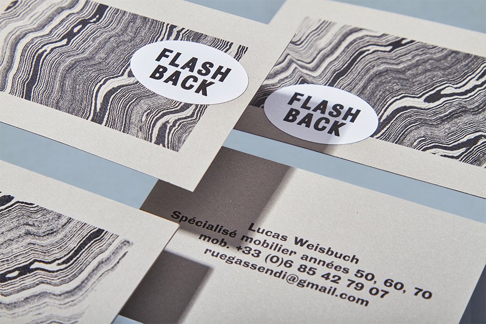 StudioFurious's tweet image. Conception de l'identité de la galerie Flashback.
flashback.paris