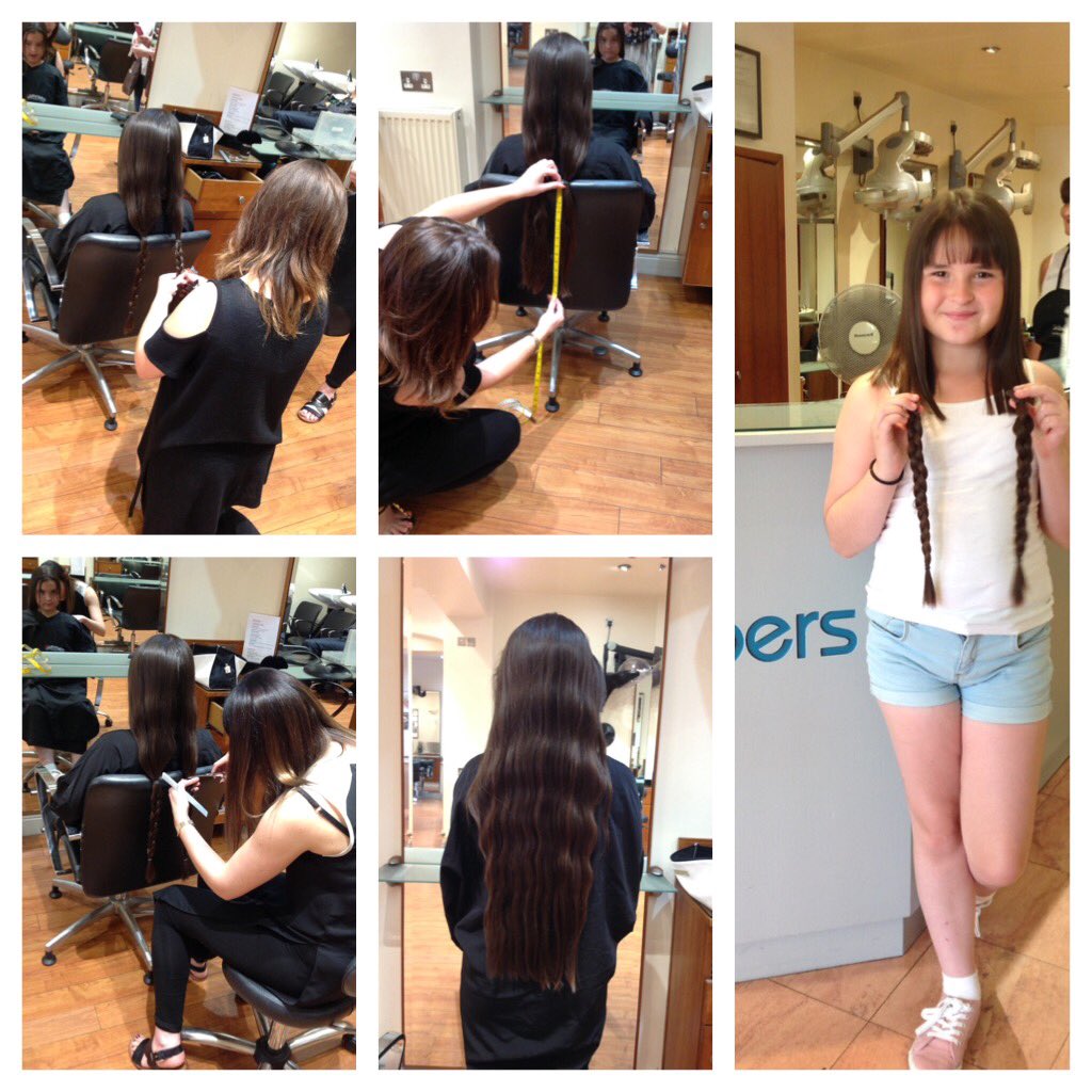 Total admiration for our courageous young client cutting 12 inches of her hair off for The Princess Trust.Well Done!