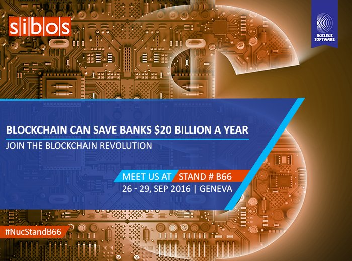 nucleussoftware's tweet photo. Join the #blockchain revolution. Meet us @Sibos #NucStandB66 @geneva #transactionbanking https://t.co/z46GlsmRSj https://t.co/uHjIoCw1gE