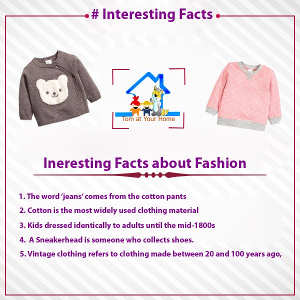 Interesting Fact about Fashion #IneterestinFactaboutFashion #Kidswear #Fashionforlittleones
