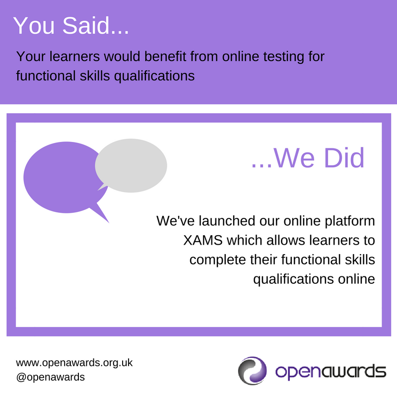 openawards's tweet image. Brand New #FunctionalSkills openawards.org.uk/whats-new/open… #feedbackfriday #yousaidwedid