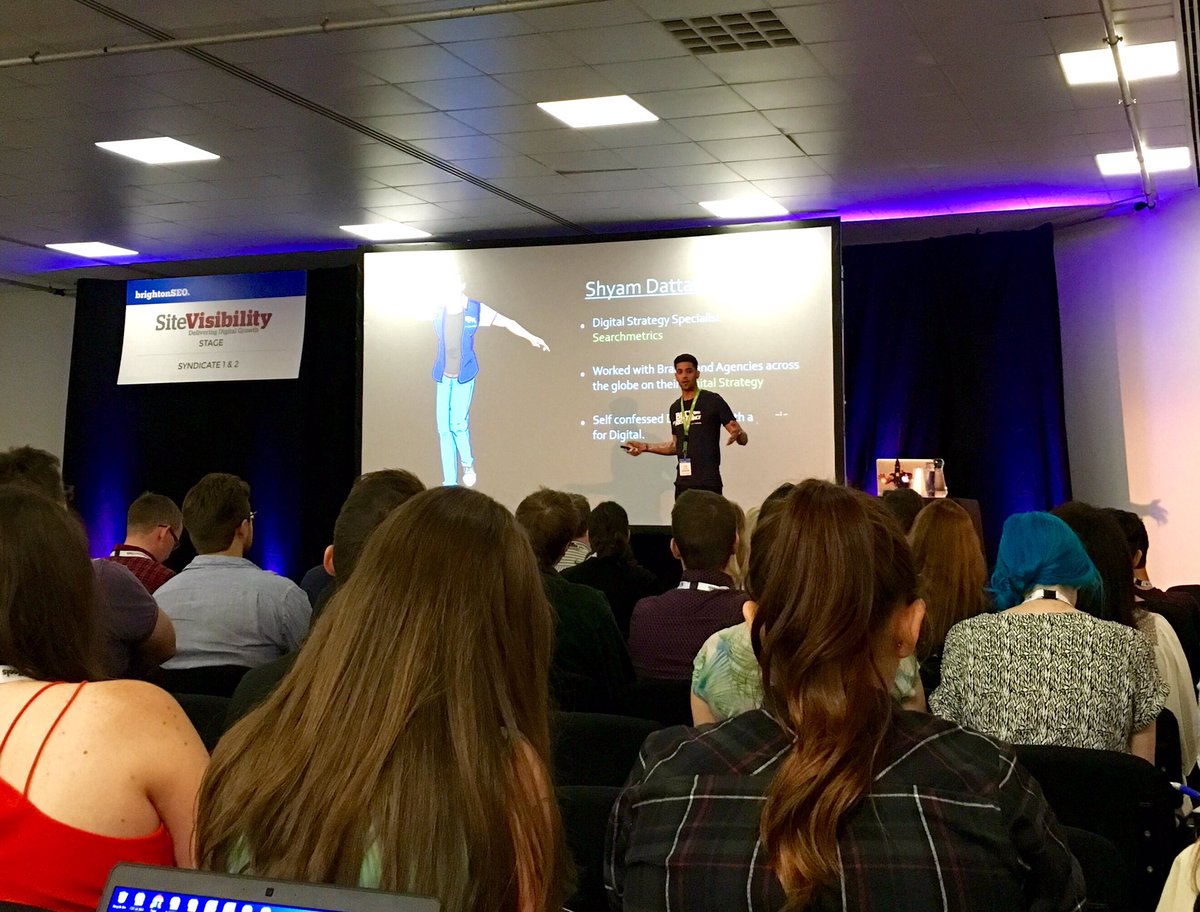 TransparentDig's tweet photo. Awesome presentation by Shyam Dattani. Insights on the effects of Rankbrain and the changes needed for on-site SEO! https://t.co/cLJKkqeOSl