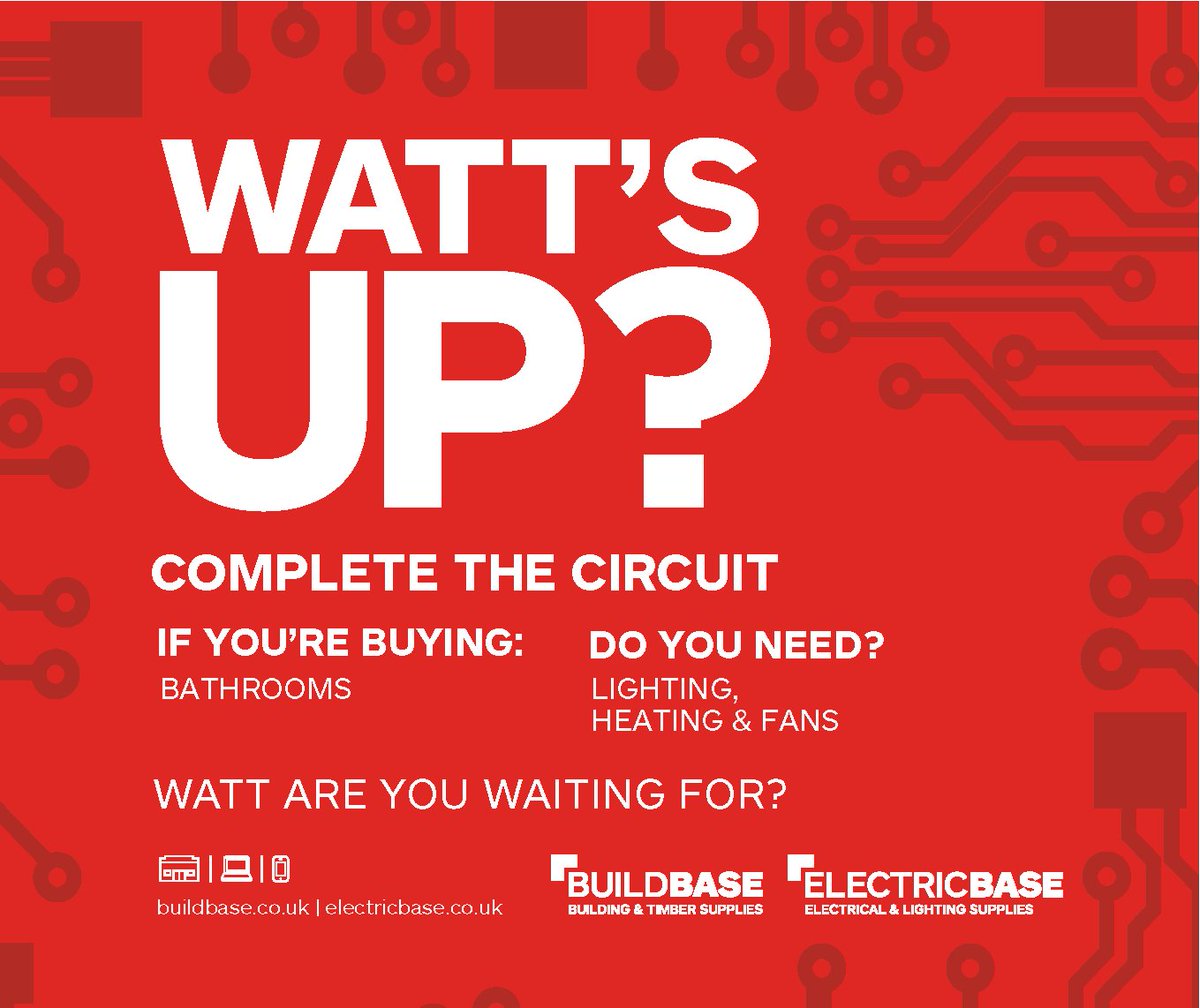 BuildbaseUK's tweet image. If you&apos;re planning to buy bathrooms don&apos;t forget to visit @ElectricbaseUK for lightng, heating &amp;amp; fans!