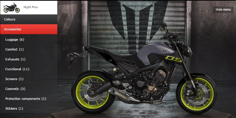 Customise the Icon of Darkness of your dreams with the product configurator. #Yamaha MT-09.