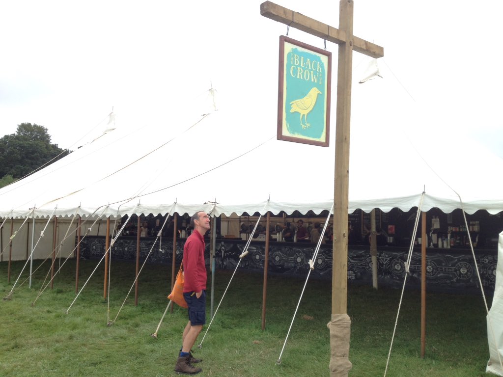 Ullage, West Berkshire CAMRA magazine (@ullagebeer) on Twitter photo Simon C outside the Black Crow, Woods stage #EOTR Festival - beers from Milk St Brewery & Cider by <a href="/Copsehousecider/">Copse House Cider</a> Simon C outside the Black Crow, Woods stage #EOTR Festival - beers from Milk St Brewery & Cider by <a href="/Copsehousecider/">Copse House Cider</a>