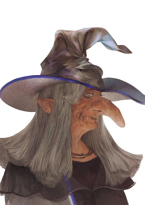 「upper body witch hat」 illustration images(Oldest)