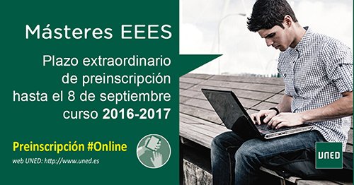 Abierto plazo extraordinario de preinscripción para #Másteres Universitarios. Hasta el 8/09 bit.ly/2bVvB0v