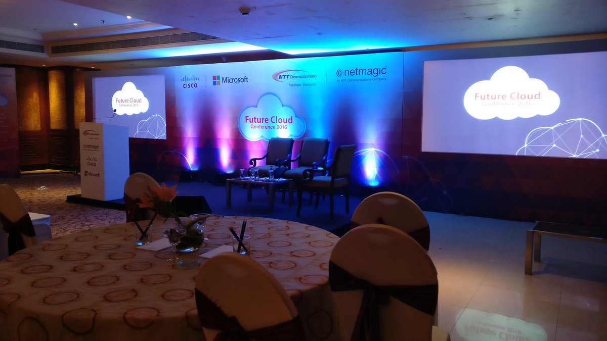 NTTDATA_APAC's tweet photo. 1 hour to go! @netmagic kicks of the 6 city roadshow #FutureCloud2016 in association with @Microsoft and @Cisco https://t.co/SkK3hmGnDw