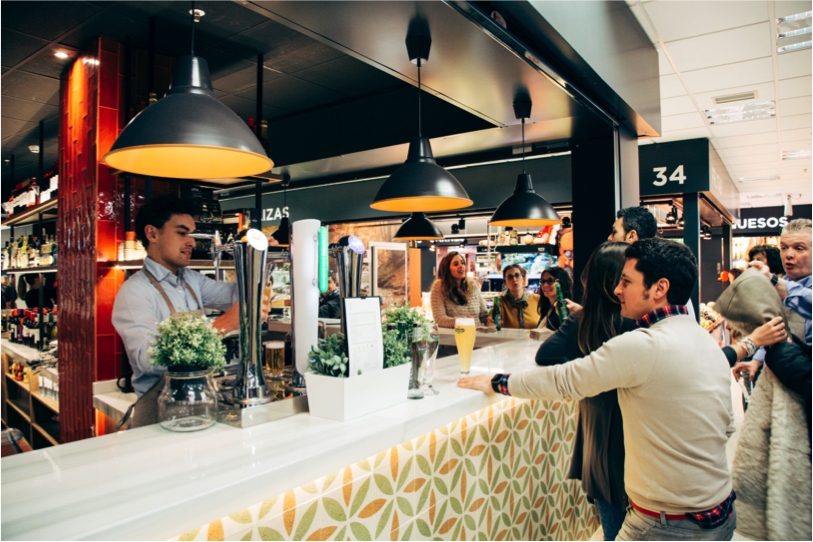 Acercate a tomar algo a #MercadoProsperidadGastro  y disfruta de todos su oferta en La Barra y De Picoteo.